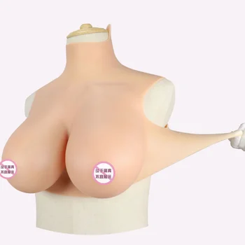 Силиконовая грудь E Cup, придающая форму Трансвеститу, Облегающее тело Нижнее белье, Увеличивающая грудь, заполненная хлопком/силиконом