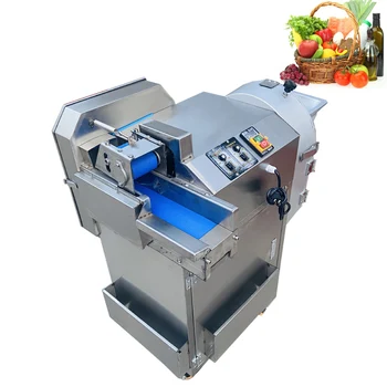 Многофункциональная машина для нарезки овощей с двойной головкой, машина для резки овощей из нержавеющей стали