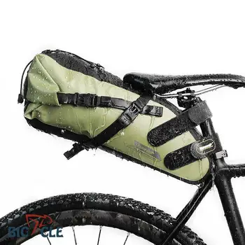 Rhinowalk Green, полностью водонепроницаемая Велосипедная сумка Большой Емкости, Велосипедное заднее сиденье, Большая сумка для Хвоста, Велосипедная Седельная сумка, Аксессуары для Велосипеда