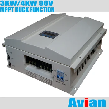 96 В 3 кВт 4 кВт, Ветер, Солнечный Гибридный MPPT, понижающий функциональный контроллер, Бесплатное программное обеспечение, монитор, сертифицированный CE, Высоковольтная зарядка