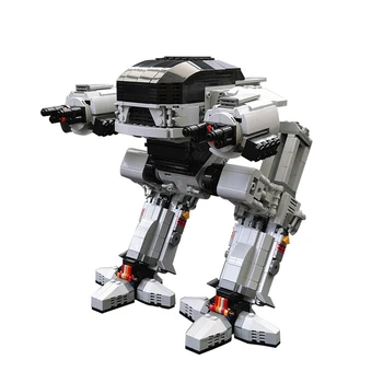 Модель робота Gobricks UCS Scale ED-209, Исполняющая роль робота, механическая военная полицейская Правоприменительная серия 209 MOC, Строительный Блок, Подарок