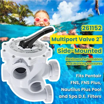 Комплект многопортовых клапанов Pentair 261152 с 2-дюймовой резьбой для фильтров FNS, FNS Plus, Nautilus Plus для бассейнов и спа-салонов D.E.