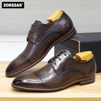 официальная обувь мужская классическая свадебная обувь из натуральной кожи мужская офисная прическа moda italiana мужская модельная обувь из кожи