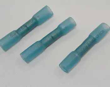 BHT2 синие термоусадочные стыковые соединители и сращивания для проводов 1,5-2,5 мм2, 16-14 AWG Бесплатная доставка