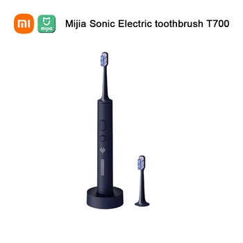 Электрическая зубная щетка Xiaomi Mijia T700, портативная ультразвуковая умная звуковая щетка, отбеливающая зубы, вибратор, Гигиена полости рта, светодиодный дисплей