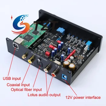 TZT Rod Rain Audio Двойной PCM1794 Bluetooth DAC Усилитель для наушников QCC5125 BT5.1 Лучше, чем CSR8675