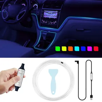 Автомобильный Красочный холодный свет USB Беспроводной Световой светильник Для украшения сцены Многофункциональный атмосферный светильник