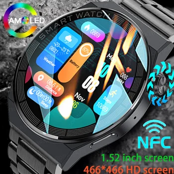 2023 Новый Bluetooth Говорящий мужской спортивный браслет NFC Водонепроницаемый мониторинг сердечного ритма Мужские умные часы Подходят для IOS Android