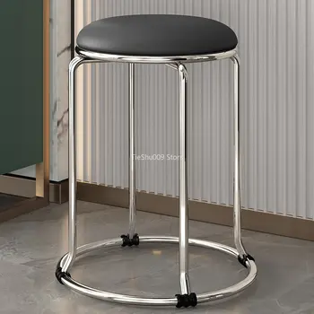 Дизайнерские стулья для гостиной в скандинавском стиле, акцент для отдыха, Роскошные стулья для гостиной, Складные металлические Sillas Comedor, кухонная мебель