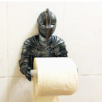 Executive Knight Ванная Комната Держатель для Туалетной бумаги Для Полотенец Настенное крепление WC Rolhouder Держатель для бумаги Вешалка для Полотенец Коробки для Салфеток