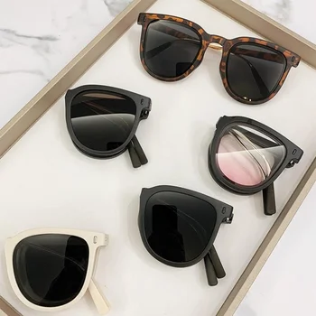 2023 Новые Складные Модные Портативные Индивидуальные Солнцезащитные очки Anti UV Sunshade Женские солнцезащитные очки От близорукости -0.5-6.0