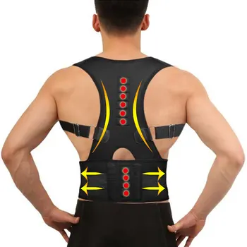 2023 Ортопедический магнитотерапевтический пояс для поддержки спины, корректор осанки, корсет для плечевого пояса, выпрямитель спины, бандаж для спины