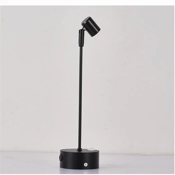 Светодиодный точечный светильник без подзарядки, установка полюса 1 Вт/3 Вт, поворотный аварийный светодиодный светильник в вертикальном положении, точечный светильник на батарейках