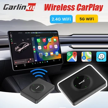 CarlinKit T2C Беспроводной Мини-адаптер CarPlay для Tesla Model 3/X/Y/S WiFi Bluetooth-совместимый Ключ CarPlay OTA Онлайн Обновление