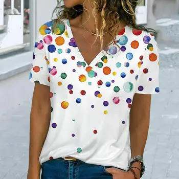 Модный топ, рубашка из молочного Шелка, Летняя женская Блузка с принтом, Изысканная Женская Блузка с рисунком, приятная на Ощупь для женщин