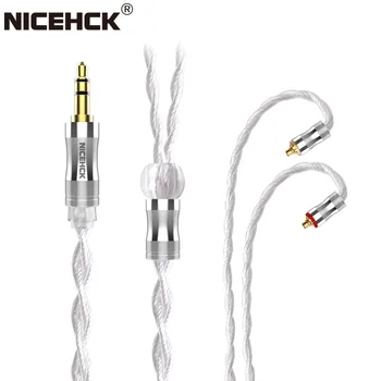NiceHCK WhiteCrane 4-Жильный Литцевый Посеребренный Медный кабель Furukawa для обновления 3,5 мм/2,5 мм/4,4 мм MMCX/0,78 2Pin для Mojito ST-10s