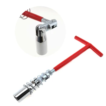 Новый универсальный торцевой ключ с Т-образной ручкой диаметром 16 мм с пружиной и оцинкованной поверхностью для ремонта автомобиля, ручной инструмент