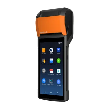 Портативный кассовый аппарат V2 4g Wifi для выставления счетов, портативный мобильный телефон Android