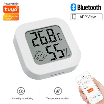 Tuya Bluetooth Датчик температуры Влажности Внутренний Гигрометр Термометр Детектор Приложение Smart Life Интеллектуальная связь