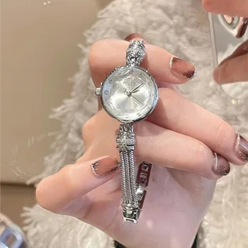 Элегантные нишевые часы, женский браслет, Нишевый светильник, Роскошные Женские часы Advanced Design Sense, Маленькие и изысканные часы-браслет