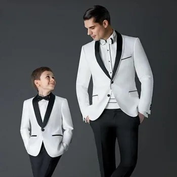 Новый стиль, Костюмы для мальчиков на свадьбу из 2 предметов, Детский костюм, Новые черно-белые детские костюмы для выпускного вечера, Блейзеры для мальчиков (куртка + брюки)