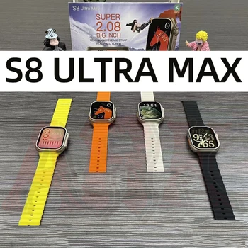 2023 Новые Смарт-часы S8 Ultra Max Для Мужчин И Женщин С Беспроводной Зарядкой S8ultramax Smartwatch Pk HK8 HK9 Pro Max DT8 Max Z8 Ultra 9 Max I8
