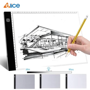Elice A4 LED Light Box Цифровой Графический планшет Для рисования, Записи, Трассировки, Копировальный Блокнот, Рабочая доска С Алмазным Инструментом для рисования