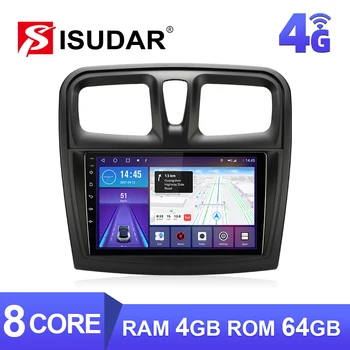 ISUDAR W68 Android Навигационное радио для Renault Logan 2 2012-2019 Sandero 2 2014-2019 Автомобильный мультимедийный видеоплеер Carplay 4G