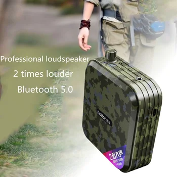 Громкоговоритель Bluetooth Портативный звук Мощный динамик 5.0 Усилитель голоса Мегафон с проводным микрофоном MP3 Teacher K600