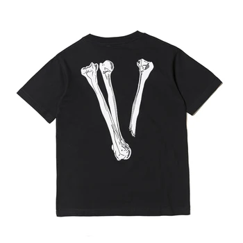 VLONE Мужская футболка из 100% хлопка, Оригинальная Брендовая Уличная Женская футболка, США, Летняя Футболка с коротким рукавом в стиле Харадзюку в стиле хип-хоп, Vlone