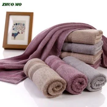 ZHUO MO-Банное полотенце из бамбукового волокна для взрослых, Мягкое и толстое, Антибактериальное, Для улицы, Спорта, Путешествий, 70x140 см