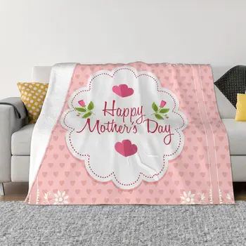 Празднуйте День Матери, Набросьте Одеяло, Фланелевое Розовое Одеяло, Домашний Праздничный Диван-Кровать С Односторонним Принтом 80x60 В Украшении Одеялом