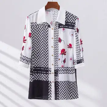 Новая офисная белая блузка для женщин 2023, летняя модная рубашка с коротким рукавом, Женская высококачественная атласная повседневная корейская рабочая одежда, топы