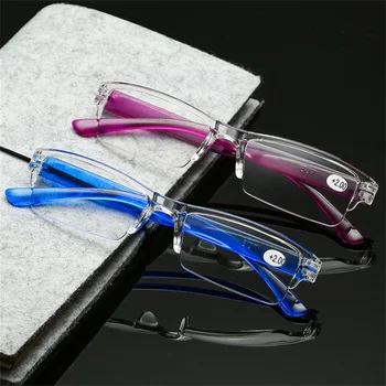 Очки для чтения с синим светом, мужские сверхлегкие, защищающие от усталости Модные прозрачные ретро-очки, высококачественные очки для дальнозоркости