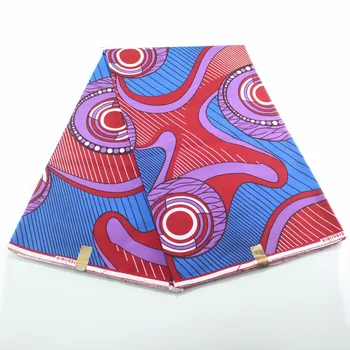 6 ярдов/комплект Восковой африканской высококачественной ткани из настоящего воска, 100% хлопок, африканские ткани Анкара
