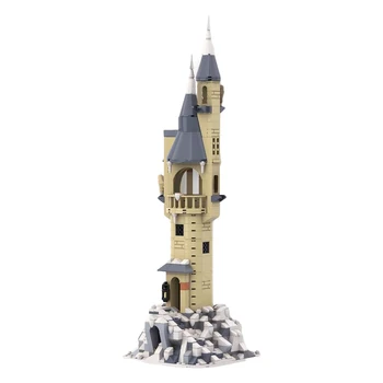 MOC Средневековая Волшебная Совятня, башня, набор строительных блоков, Замок Ведьмы, Кирпичи для дома, игрушки для детей, рождественские подарки