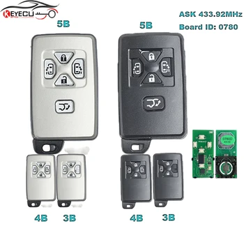 KEYECU 271451-0780 ID платы Smart Remote Key ASK 433 МГц ID71 для Toyota Alphard 2006-2016