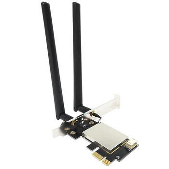 PCIE Wifi Card Адаптер Bluetooth Двухдиапазонная Беспроводная Сетевая карта Repetidor Adaptador Для Настольных ПК Wi-Fi Антенна M.2
