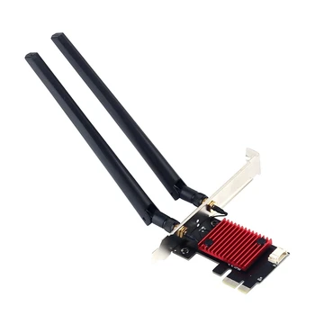 2974 Мбит/с WIFI6 AX200 PCI-E Беспроводной WiFi Адаптер Аксессуары 2,4 G 5 ГГц Двухдиапазонная Сетевая карта Bluetooth 5,2 Настольная Сетевая карта