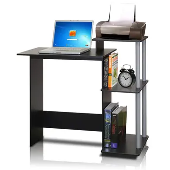 Эффективный домашний компьютерный стол для ноутбука, черный / серый