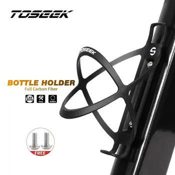 TOSEEK Легкий 18g Держатель Для Велосипедной Бутылки из Углеродного Волокна, Велосипедная Клетка для Бутылки с Водой для MTB дорожного Велосипеда, Складной Велосипед