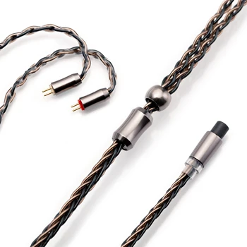 Leyding модульный кабель для обновления Kinera (2.5+3.5+4.4),ОФК+сплав меди с 5N посеребренная, 8 ядер,0.78 блок 2pin / MMCX разъем