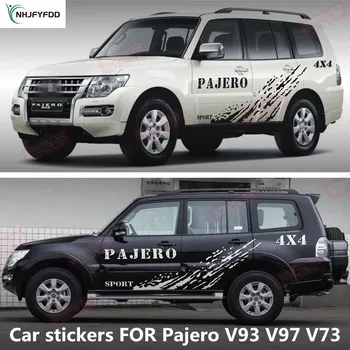 Автомобильные наклейки для Pajero Sport V93, V97, V73 2010-2020, украшение кузова, персонализированные спортивные наклейки для бега по пересеченной местности
