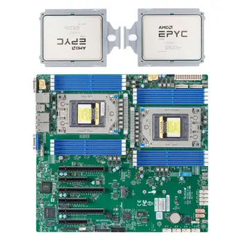 Материнская плата H12DSI-N6 EATX + 2 процессора EPYC Milan 7763