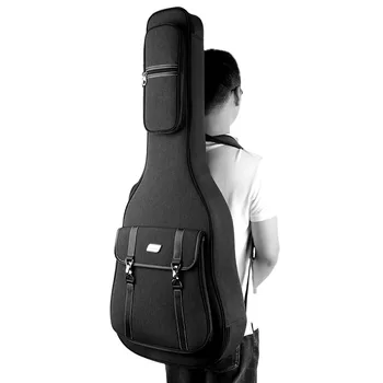 Сумка для гитары 41 дюйм Баллада Гитара Пианино тюки 36/38 Классическая утолщенная накладка чехол сплошной цвет водонепроницаемая сумка для носки рюкзак