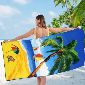 Пляжные полотенца 18 стилей, спортивные, быстросохнущие, супер впитывающие, Большие, Ультра Комфортные, для взрослых, впитывающие Пляжные полотенца
