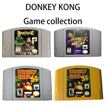 Коллекция игр Donkey kong N64, серия игровых карточек, американское издание и японские анимационные открытки, игрушки высшего качества, подарки