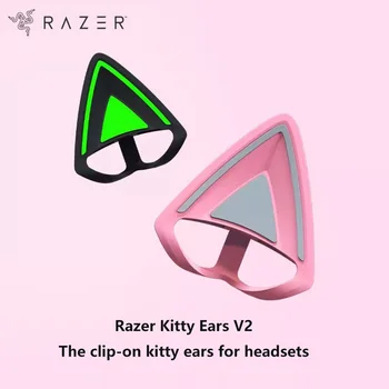 Razer Kitty Ears V2, Клипса для гарнитур, Универсальные Регулируемые ремни, 26 г, легкий силиконовый кварц премиум-класса, черный