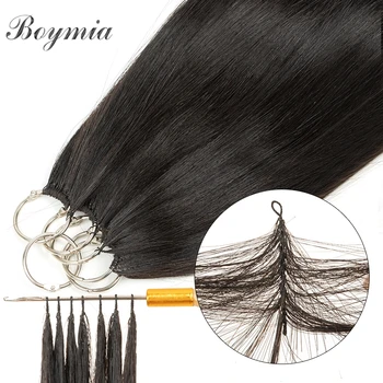 Наращивание человеческих волос из микро-перьев Boymia 16 