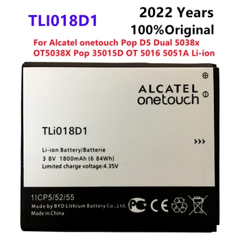1800 мАч TLi018D1 Аккумулятор Для Alcatel One Touch Pop D5 Dual 5038x OT5038X Pop 3 5015D OT 5016 Bateria Batterij AKKU
